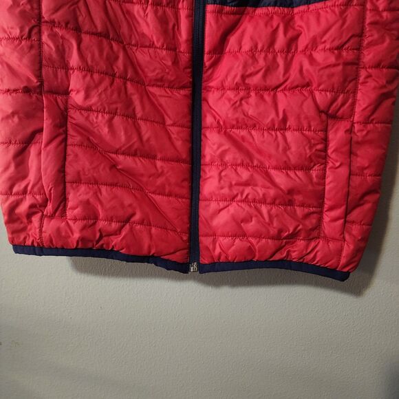 Vineyard Vines Boys Red Blue Nylon Puffer Vest Size Large - Picture 4 of 11